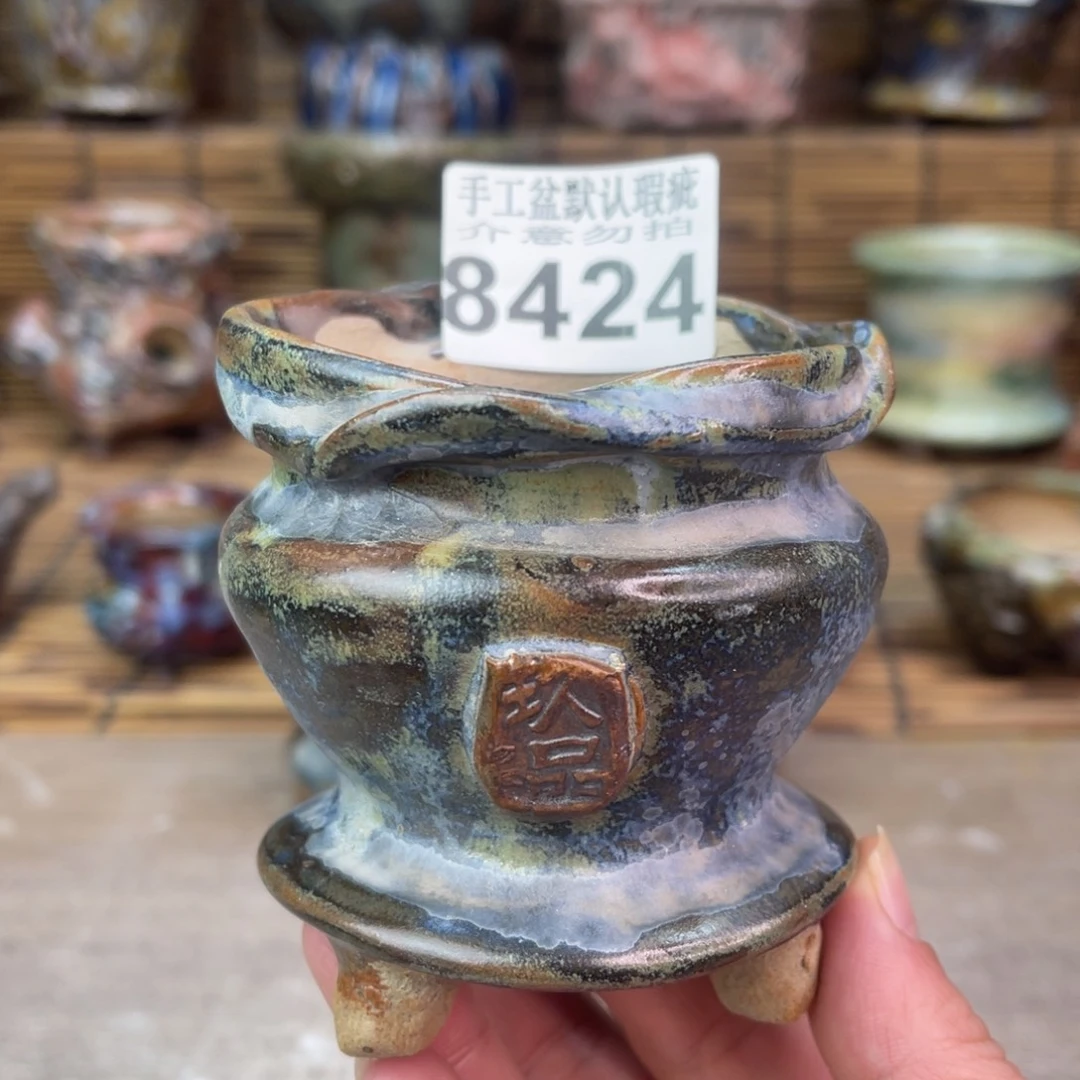 手工花盆默认瑕疵完美者勿拍