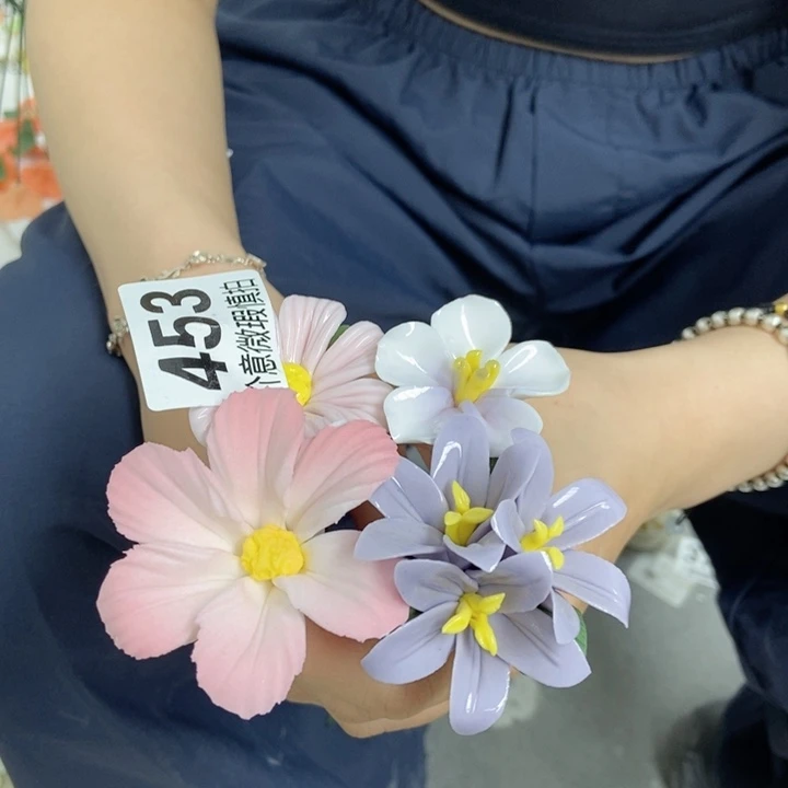 杯手工制作陶瓷花