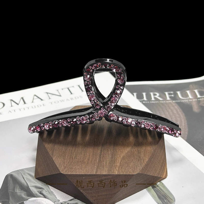 【LXX靓西西】8204抓夹13厘米紫色优雅气质百搭全盘发抓夹