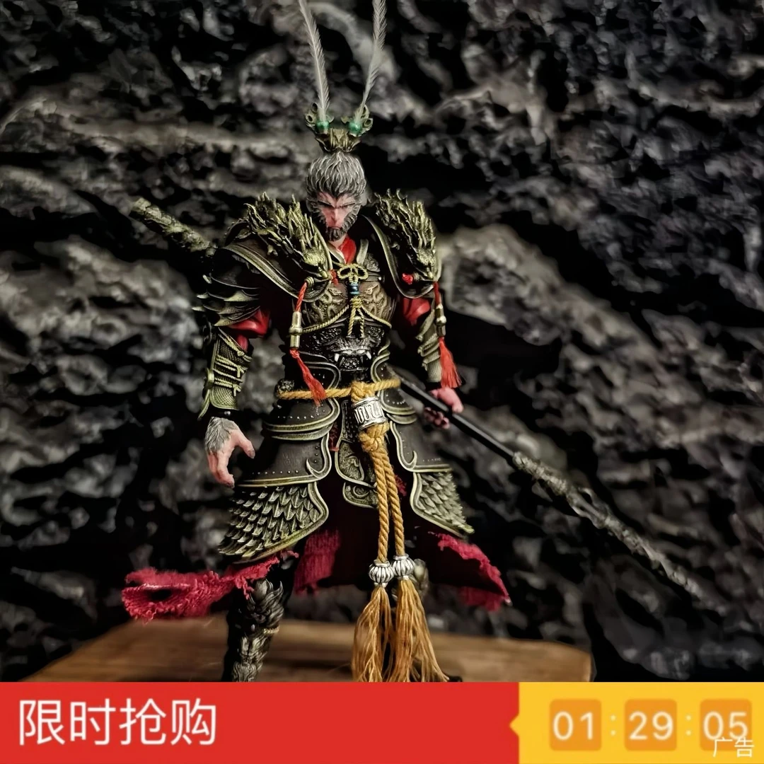 【囯潮】黑神话悟空金甲大圣游戏手办关节可动式模型玩具摆件