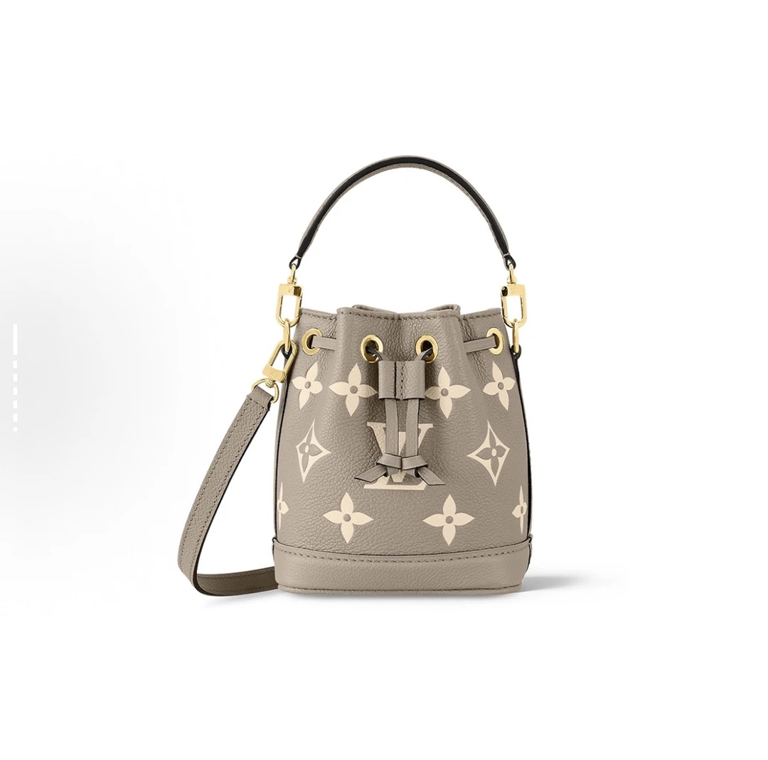 99新 LouisVuitton/路易威登 云朵奢品/noe 水桶包 大象灰/98新