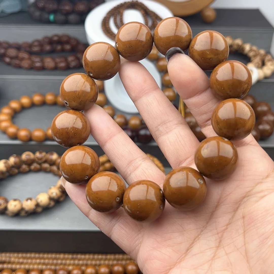 紫金鼠手串半实心光珠19