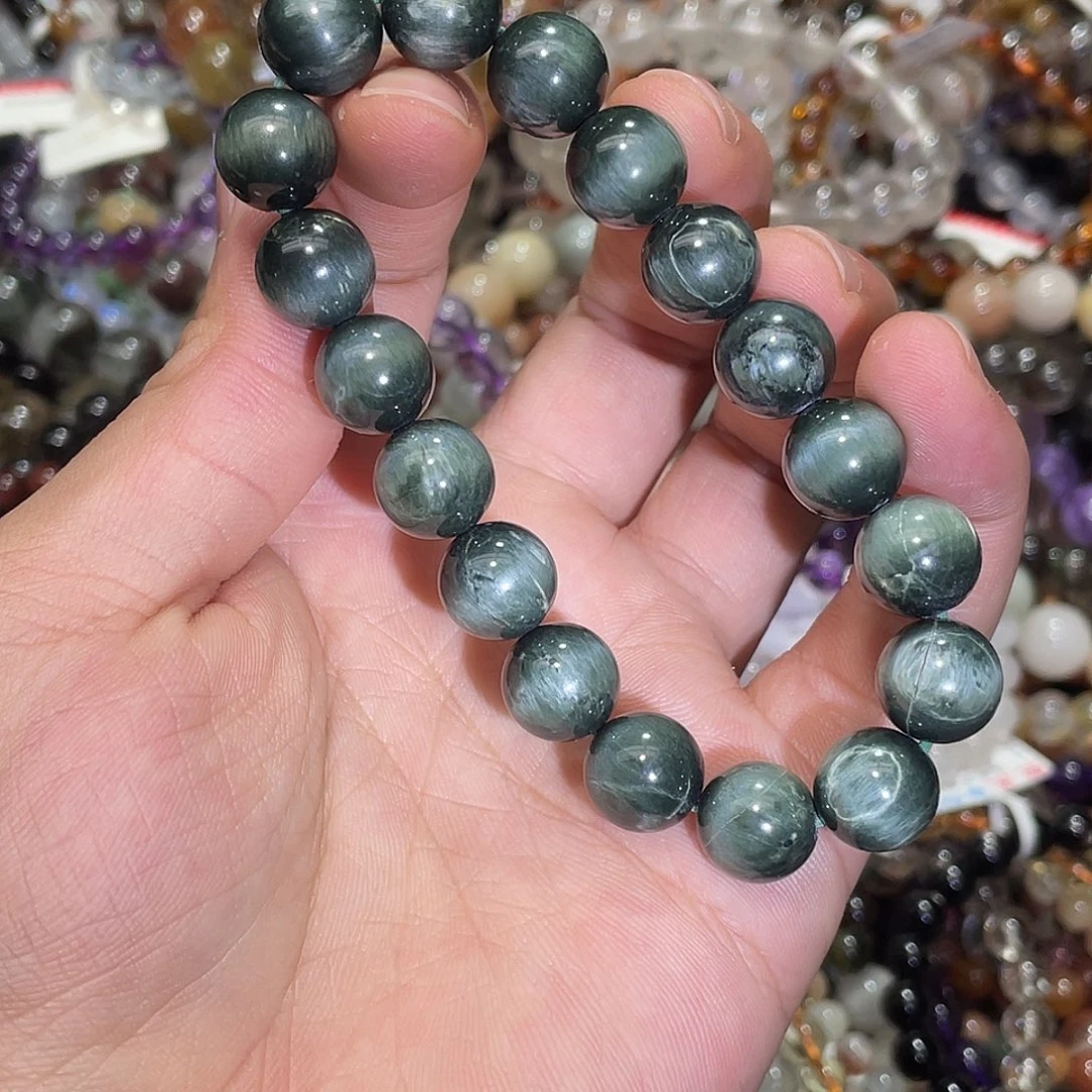 硅化木未镶嵌手链阳起石11.2