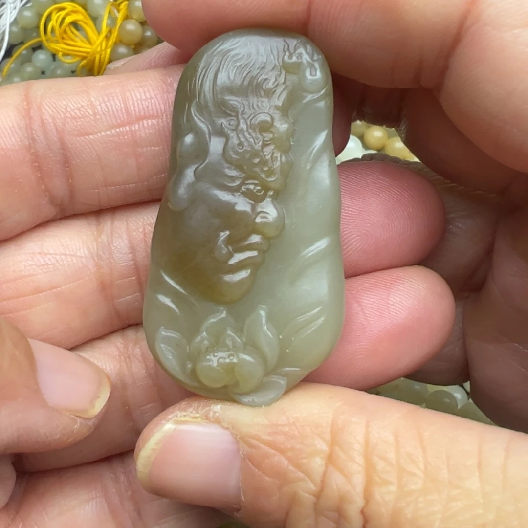 和田玉（糖玉）未镶嵌吊坠(不含链)