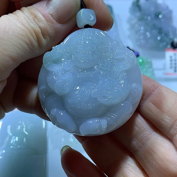 翡翠未镶嵌颈饰天然翡翠A货吊坠