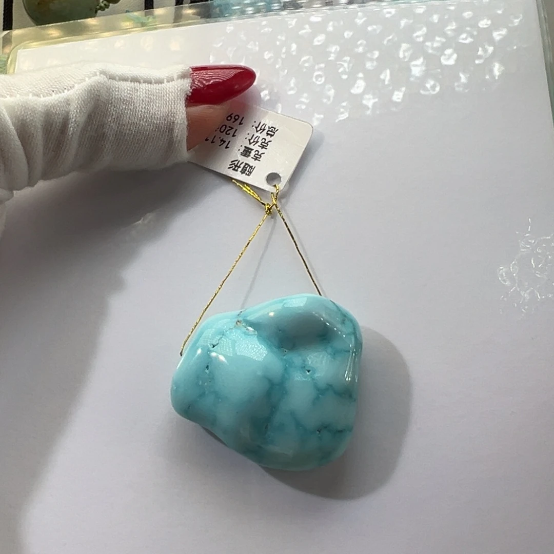 绿松石未镶嵌挂件