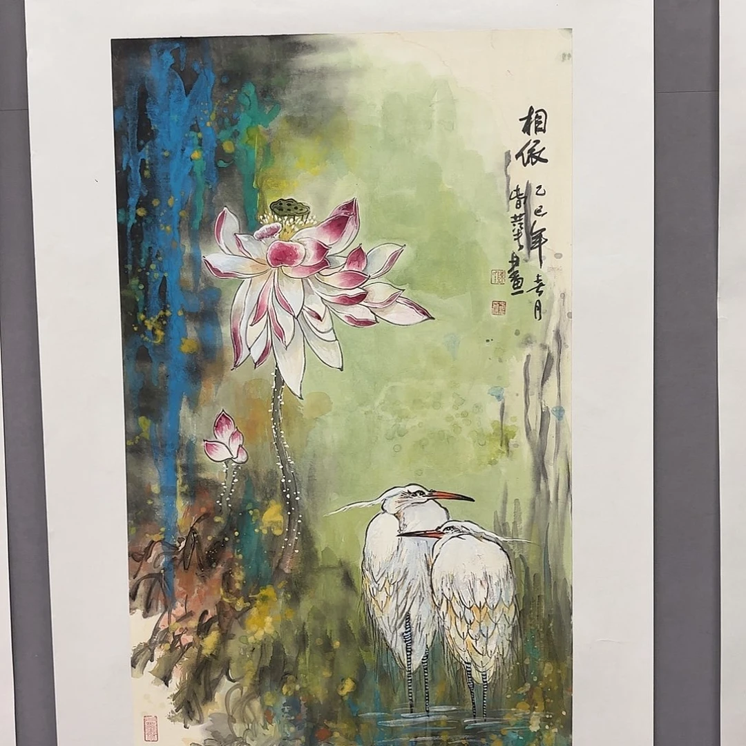 国画艺术家真人手绘