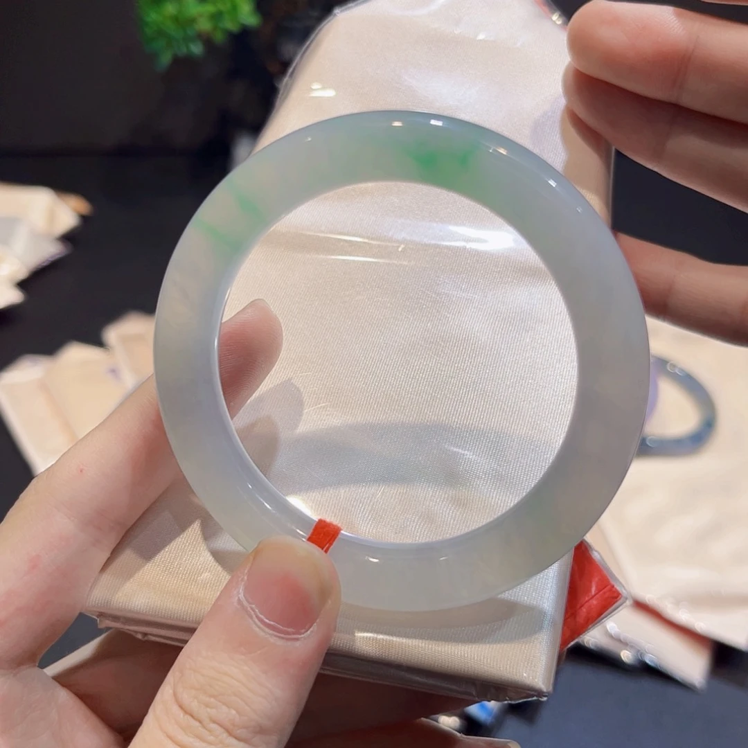 未镶嵌手镯翡翠翡翠手镯54圈口