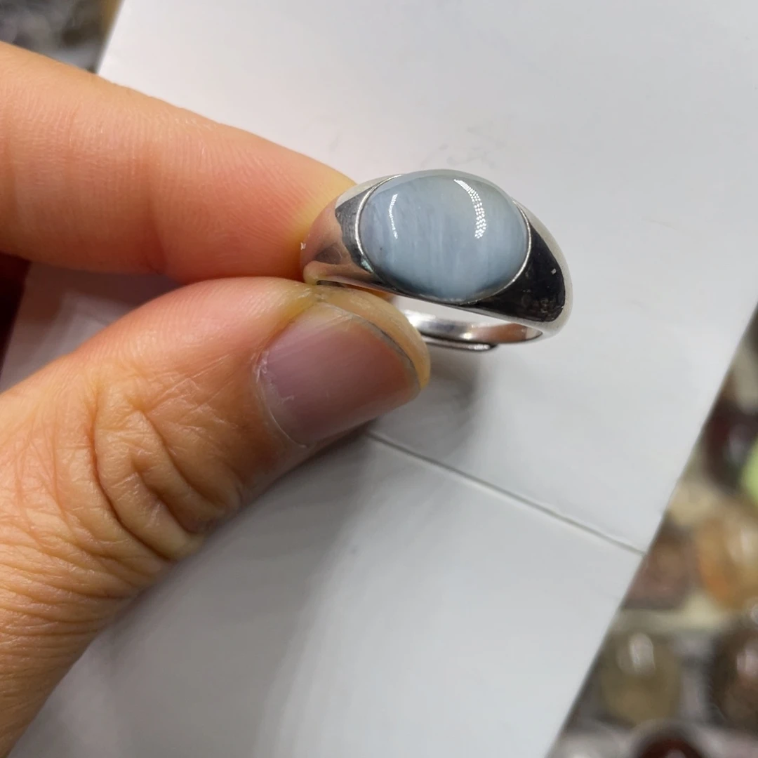 【闪购商品】水晶珠宝半成品银S925镶嵌戒指
