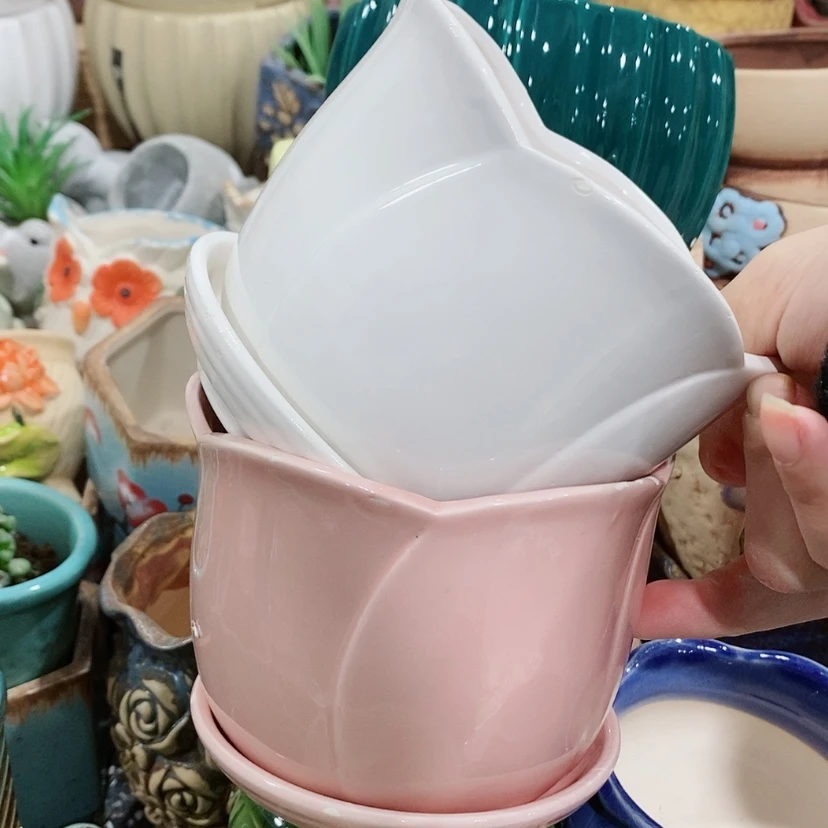 【闪购商品】陶瓷陶瓷花盆，多肉花盆