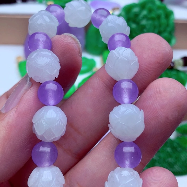 翡翠未镶嵌手链手串