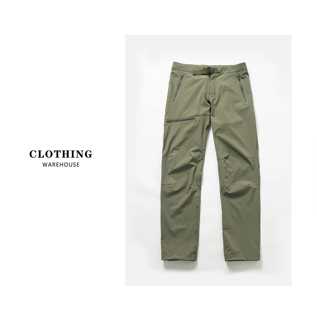 B794 户外机能！GM轻量化功能裤！男士透气弹力工装休闲裤003绿色