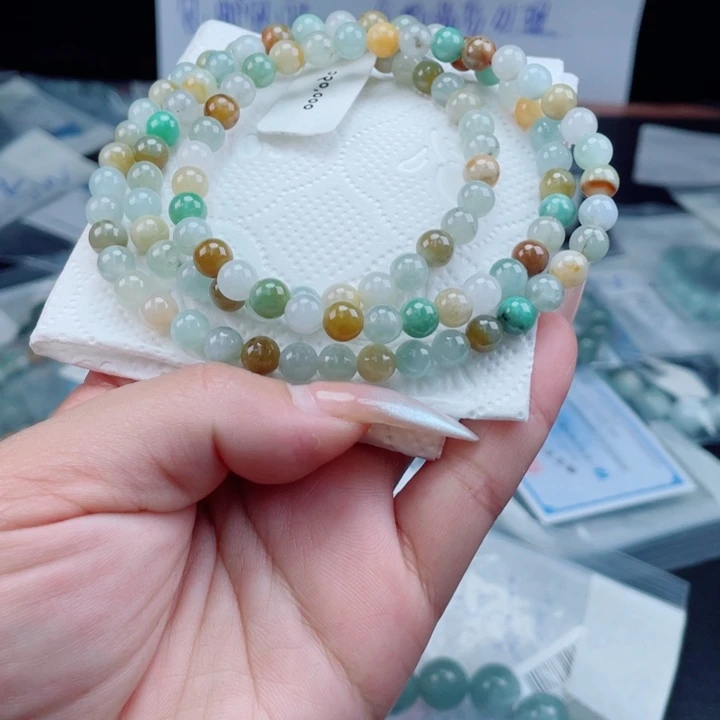 未镶嵌定制翡翠珠串