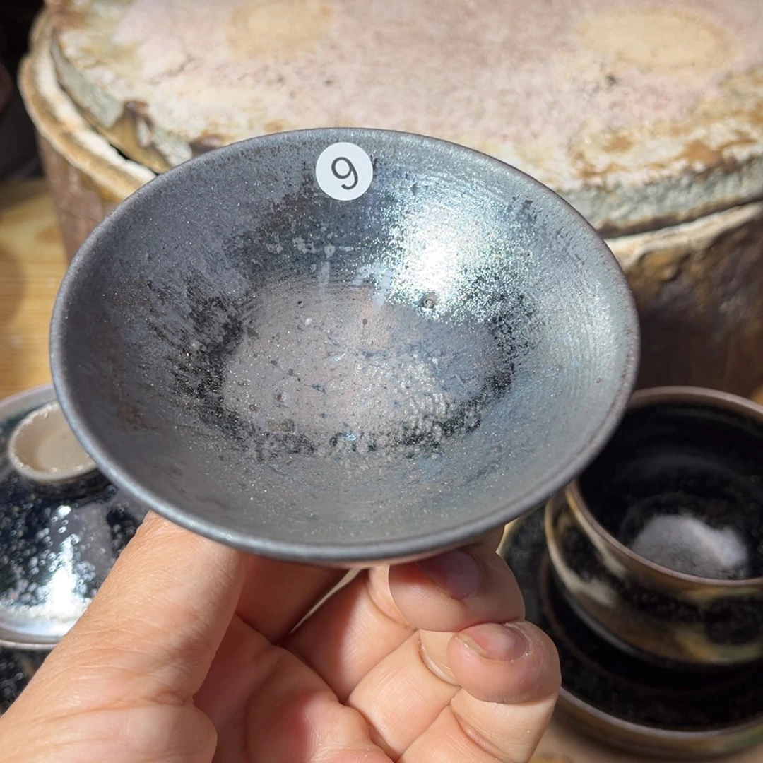 茶盏义兴龙窑坚持真柴烧落灰烧