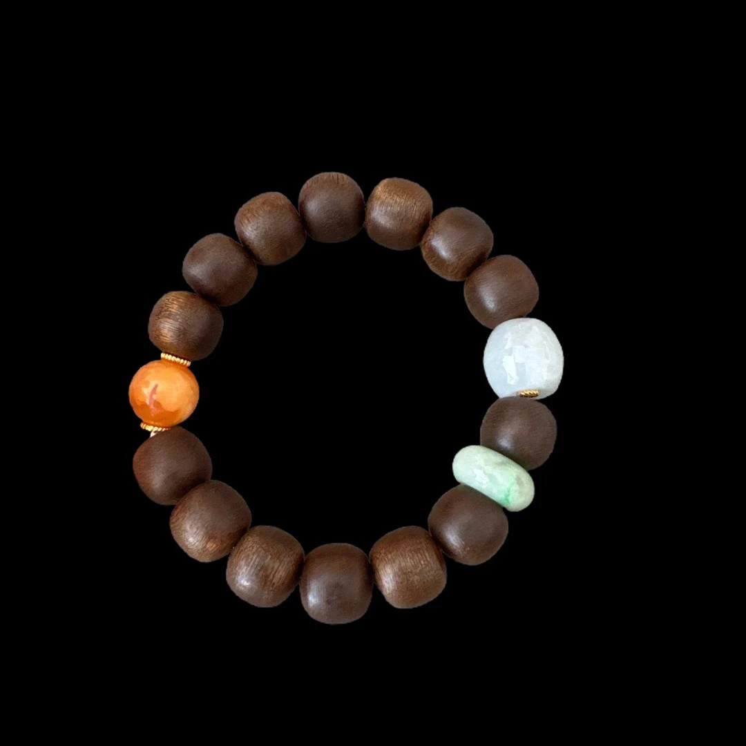 A1014《聚鑫中古》翡翠手串  （孤品）