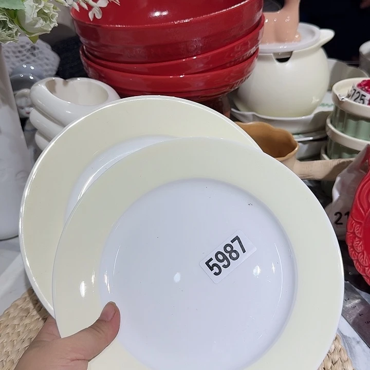 瓷片微瑕陶瓷满15包邮5987