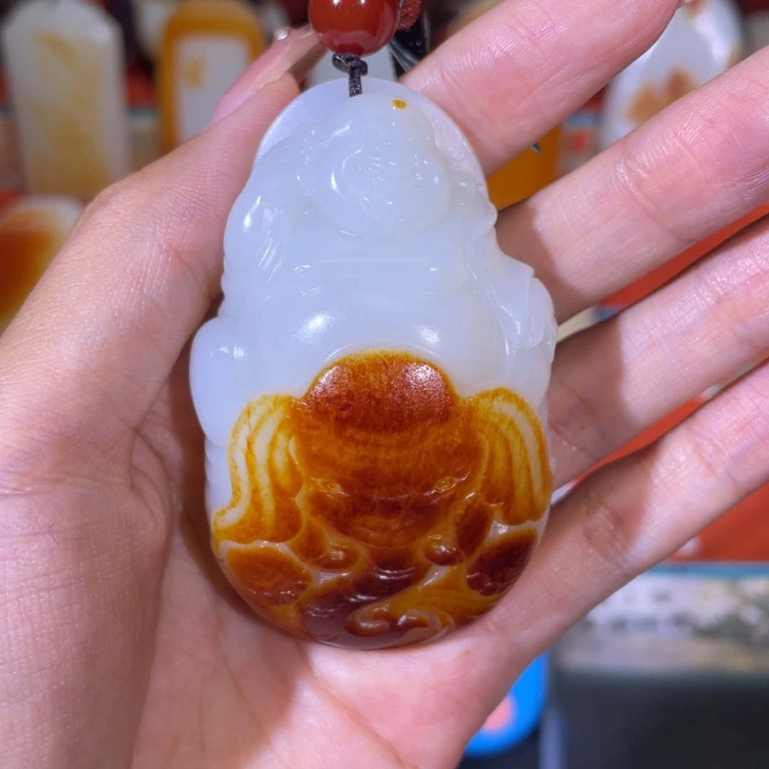 往***。未镶嵌和田玉把件