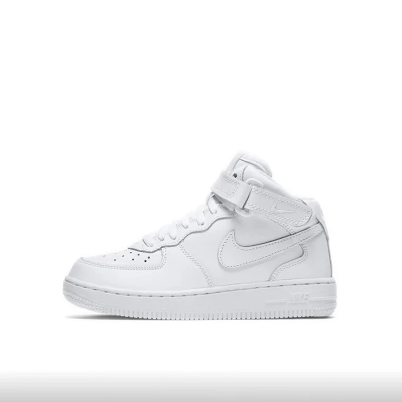 （微瑕）中童Nike Air Force 1中帮板鞋白色 314196-113