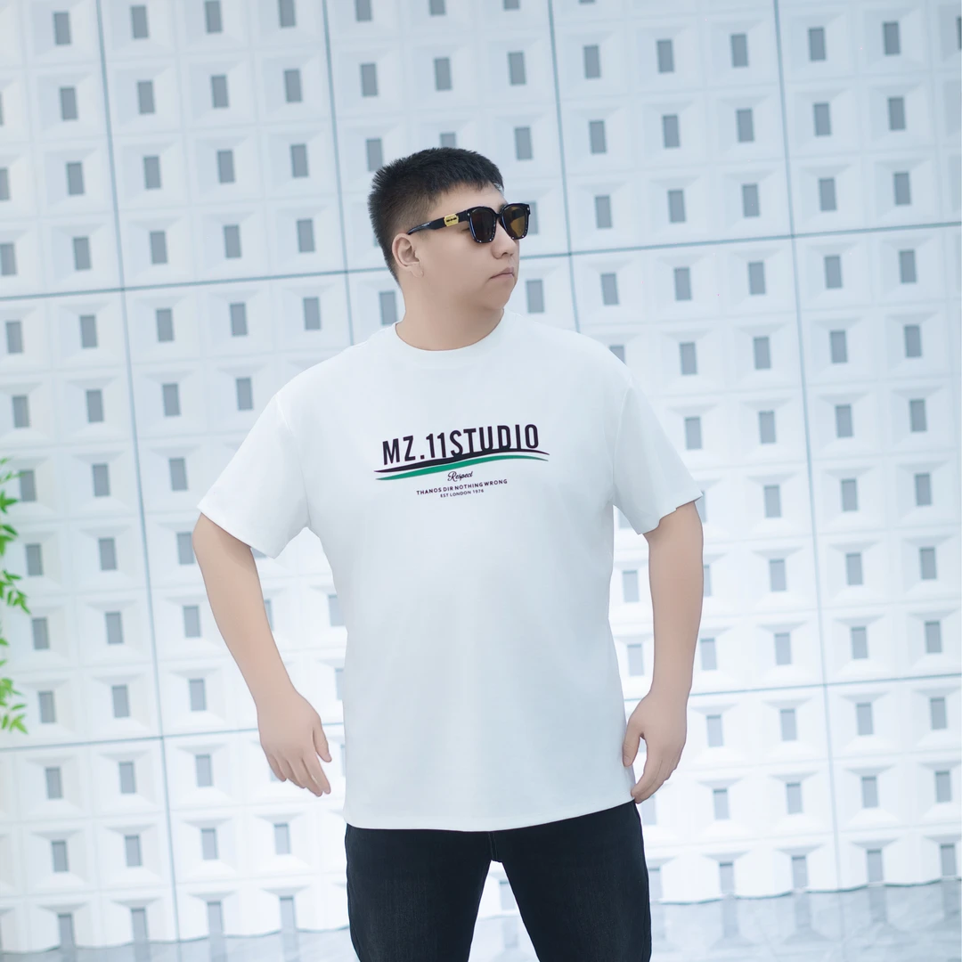 大码男装春季新款潮流短袖71267