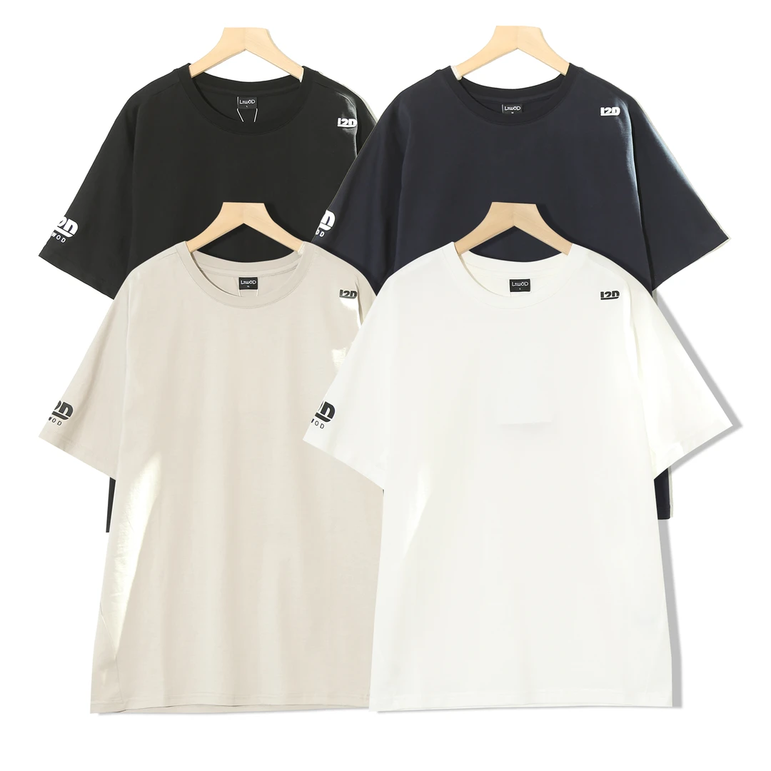 情侣同款中长款时尚百搭可亲子夏设计感百搭潮流打底衫T恤H519