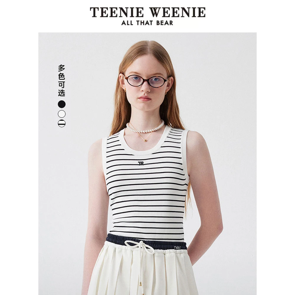 *TeenieWeenie小熊毛衣25夏新款航海系通勤多穿法背心TTKN252405W