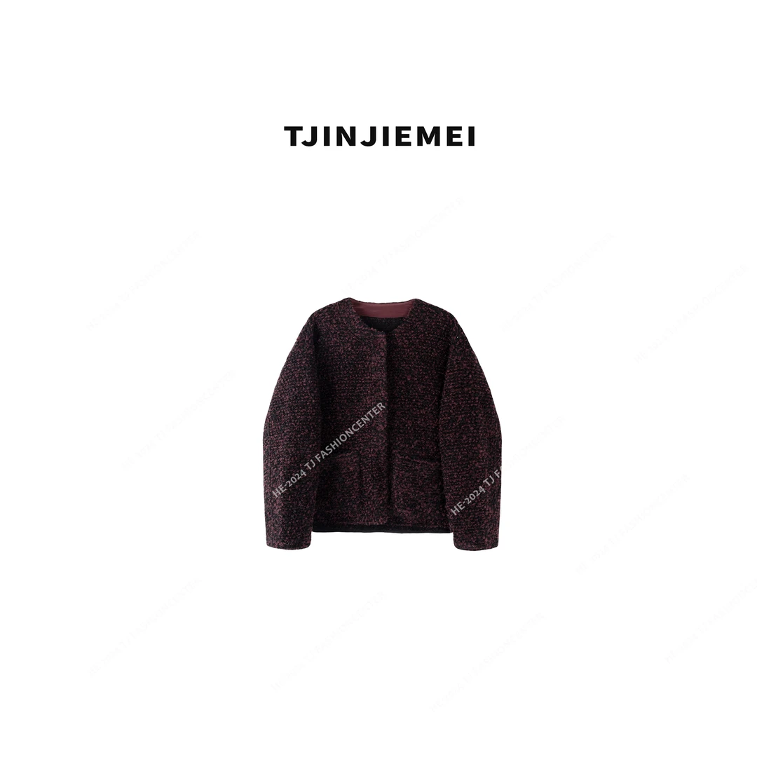 T井姐妹【紫苏】设计感高订开衫高级气质外套WT2509-TJ523