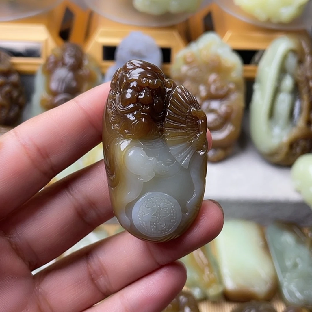 【闪购商品】未镶嵌和田玉挂件洛**沙
