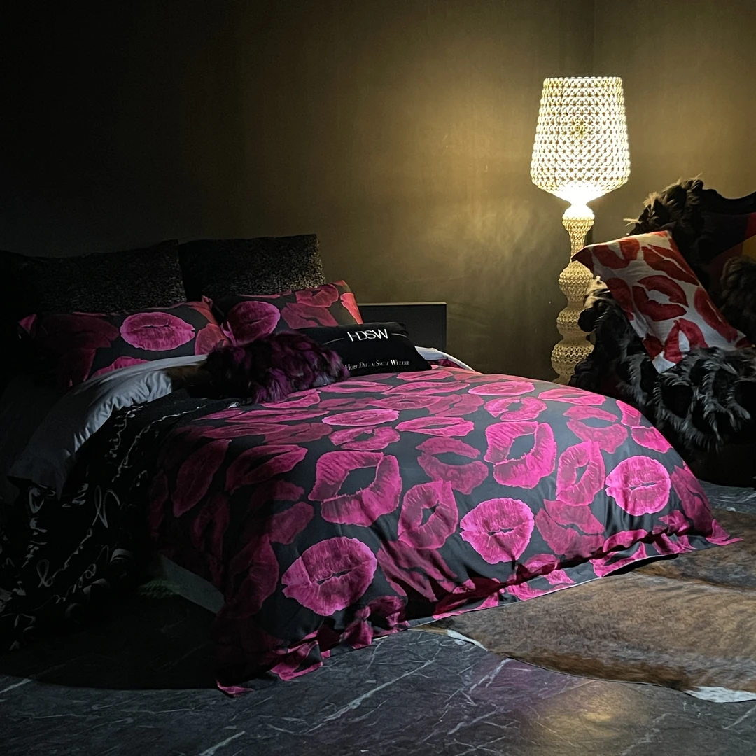 【HDSW】新!!设计师高端高级感四件套柔软亲肤四季可用时尚芭比粉