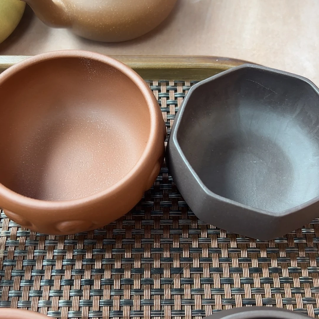 守***新紫砂茶壶 全手工主人杯