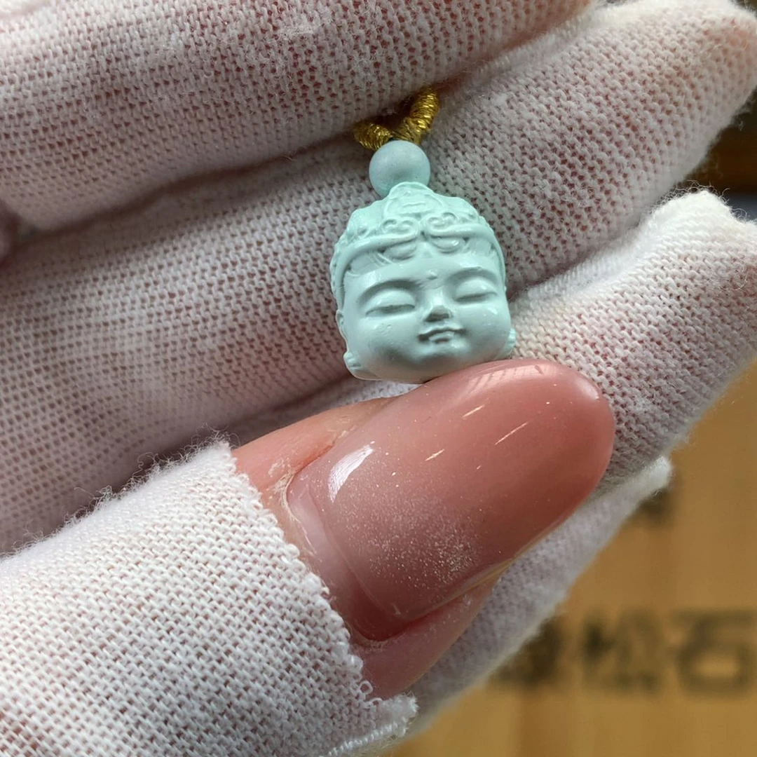 绿松石未镶嵌挂件