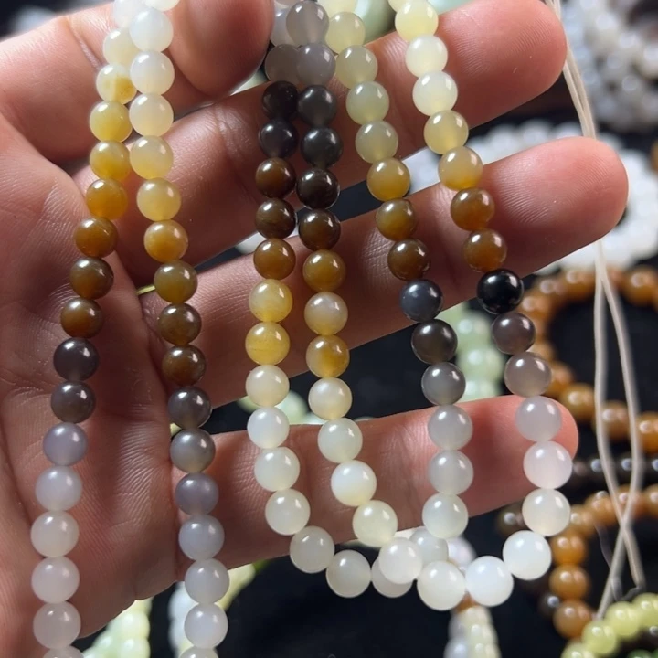 和田玉未镶嵌手串