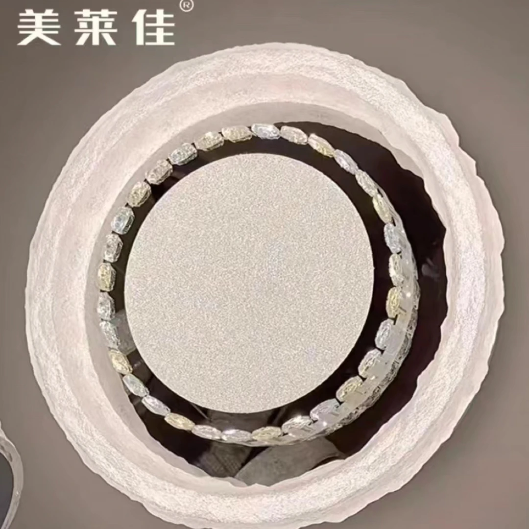 新款雪山水晶卧室吸顶灯