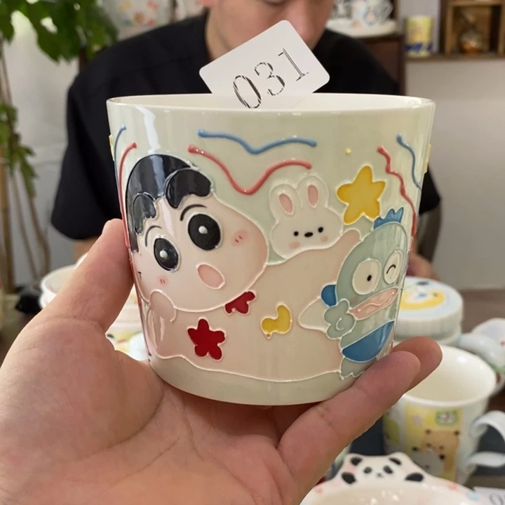 瓷片景德镇釉下彩手绘