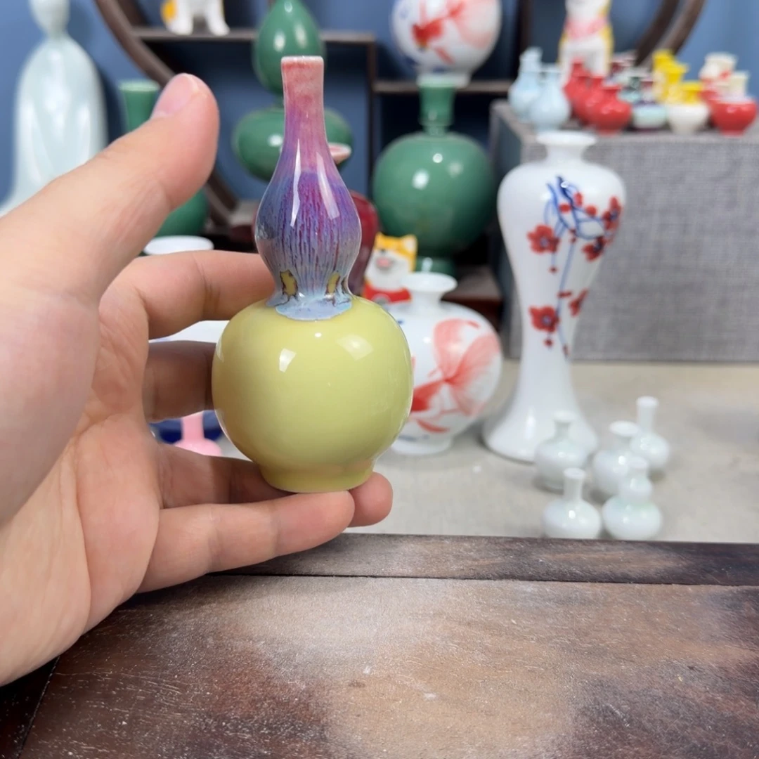 陶瓷手工小花器摆件