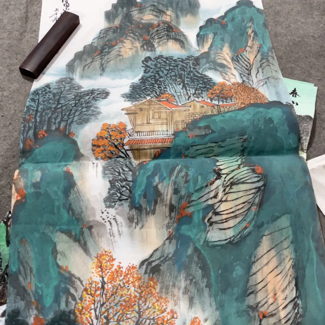 国画国画作品画画一个作品