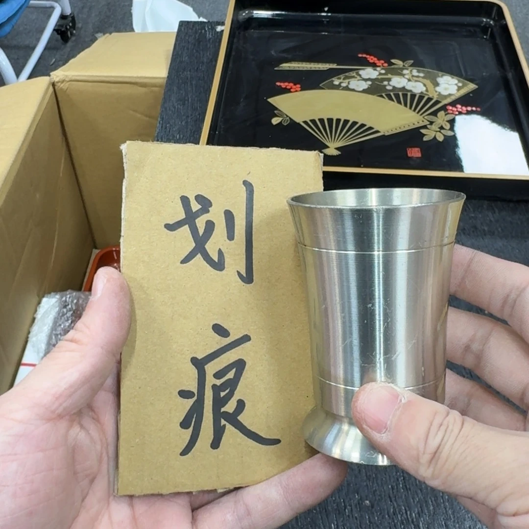 锡日本中古工艺品摆件