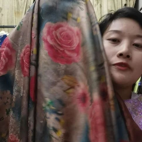 蚕丝3米花萝香云纱布料