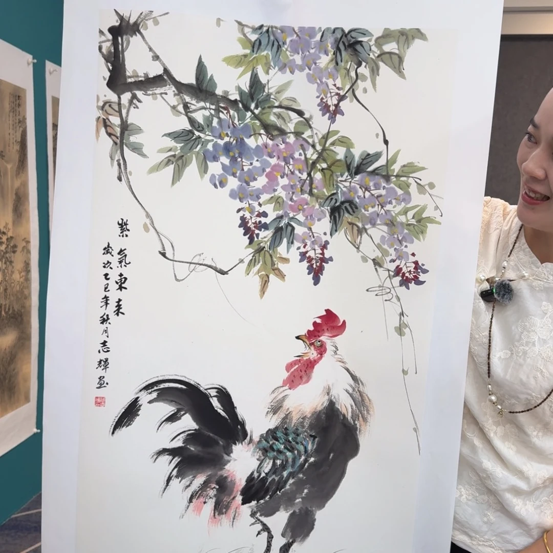 国画国画作品山水花鸟
