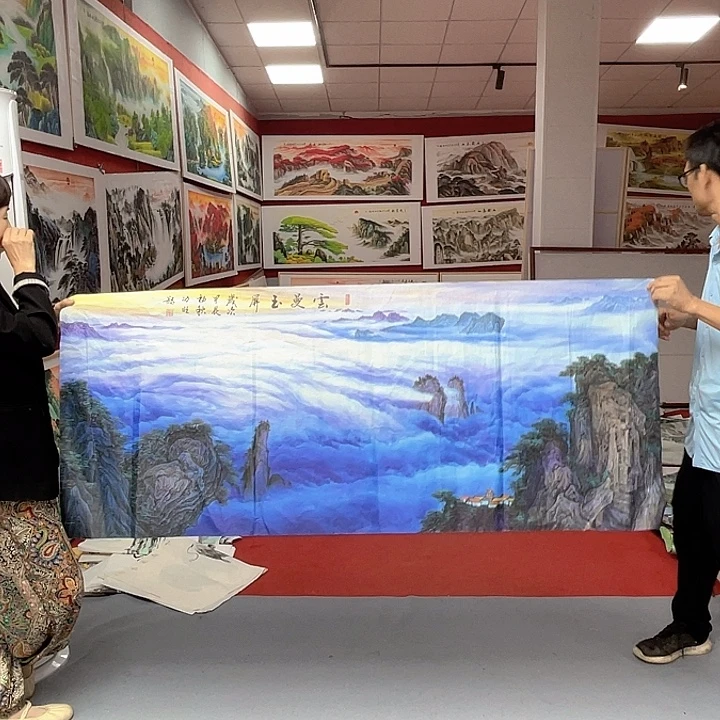 横款紫气东来180x70喜欢去拍