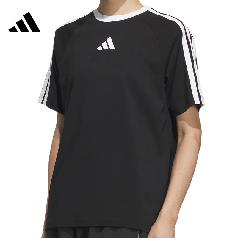 adidas阿迪男子M 3S TEE1针织无领短T恤KC1496