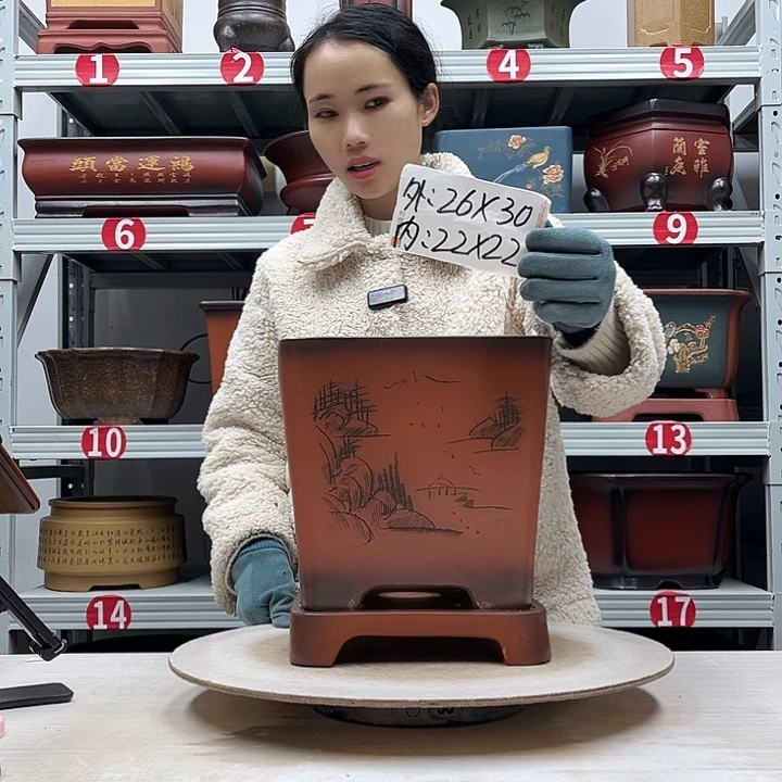 花盆紫砂紫砂花盆