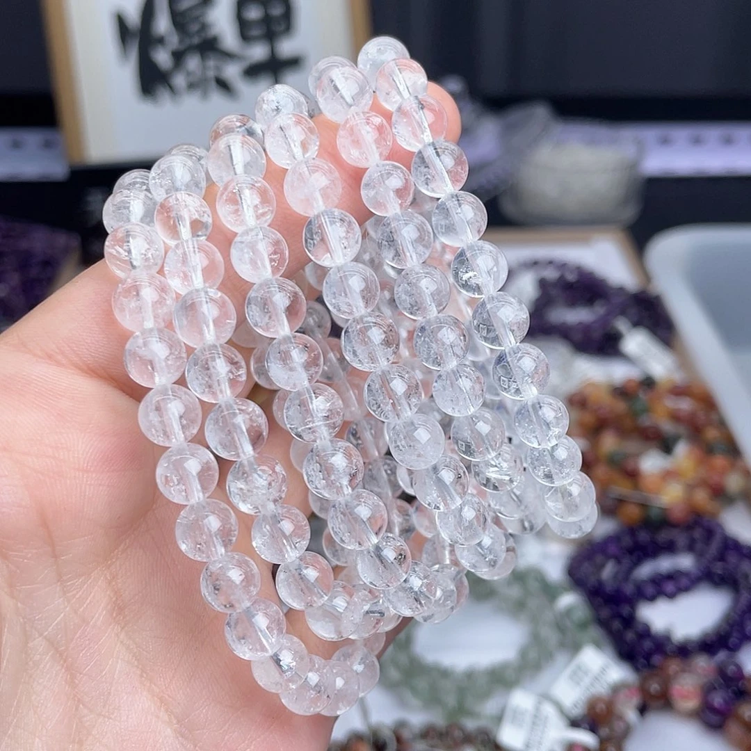 水晶未镶嵌手串天然