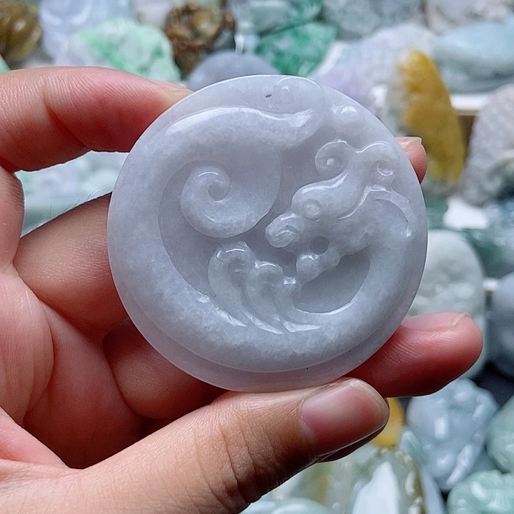 翡翠未镶嵌吊坠(不含链)1