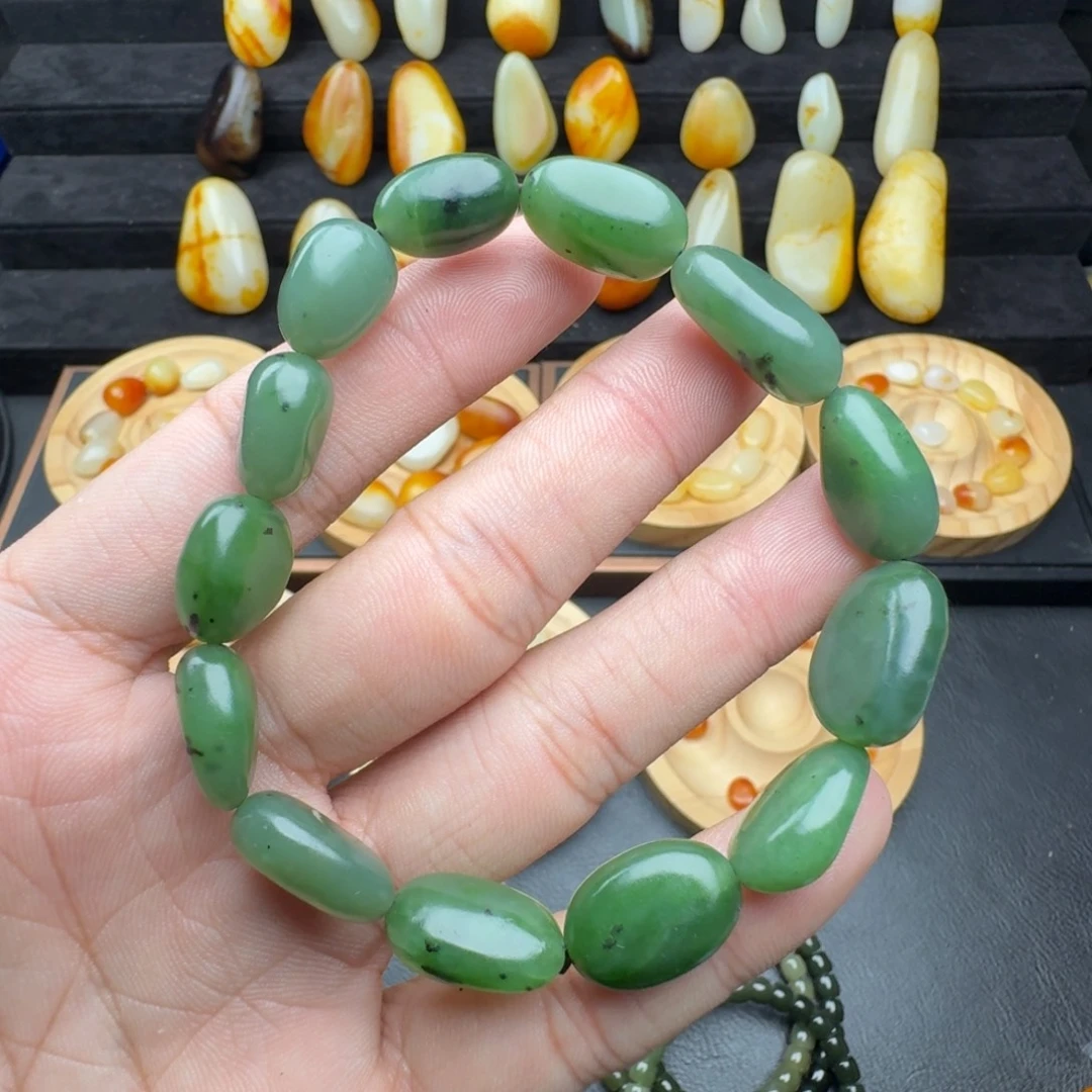 和田玉（碧玉）未镶嵌手串