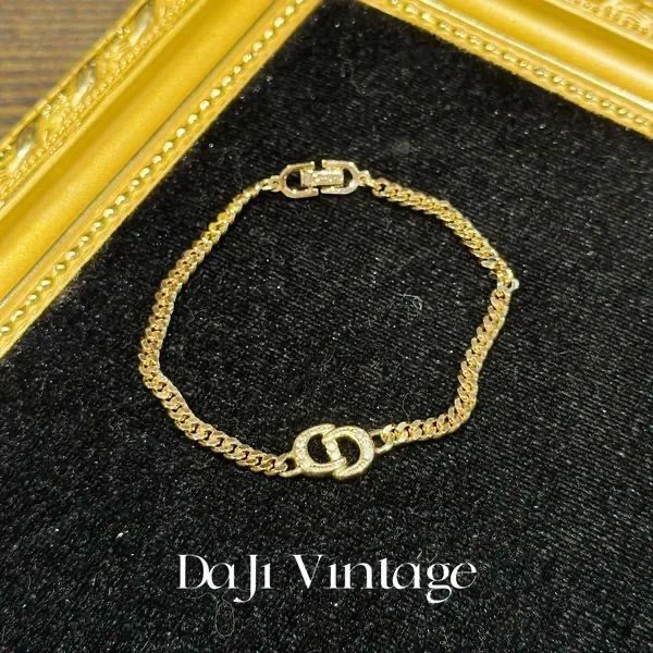95新 DIOR/迪奥 大吉中古3/Dior迪奥8钻cd字母手链