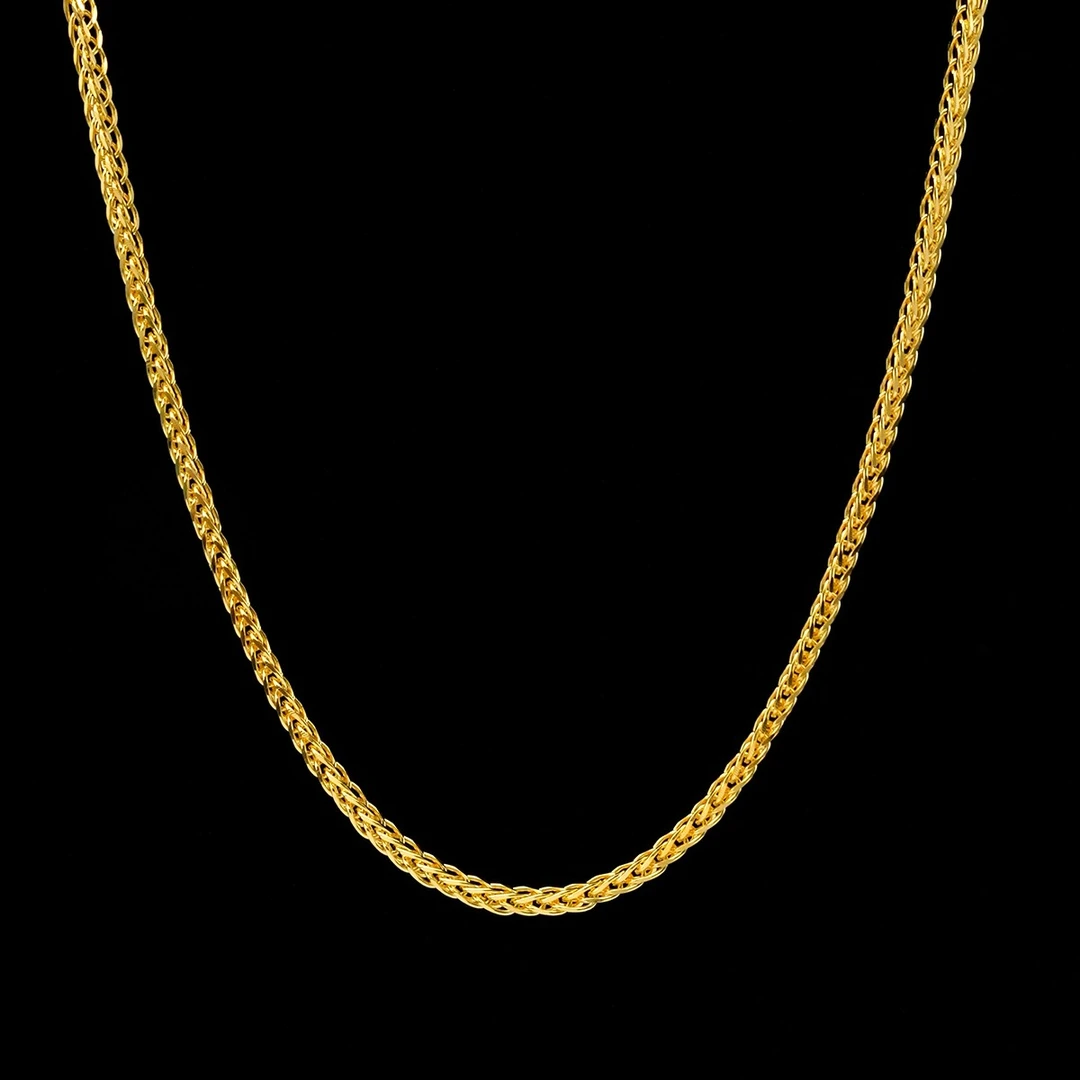 链子925银 【奢小姐珠宝】925银黄色肖邦链60CM--T006