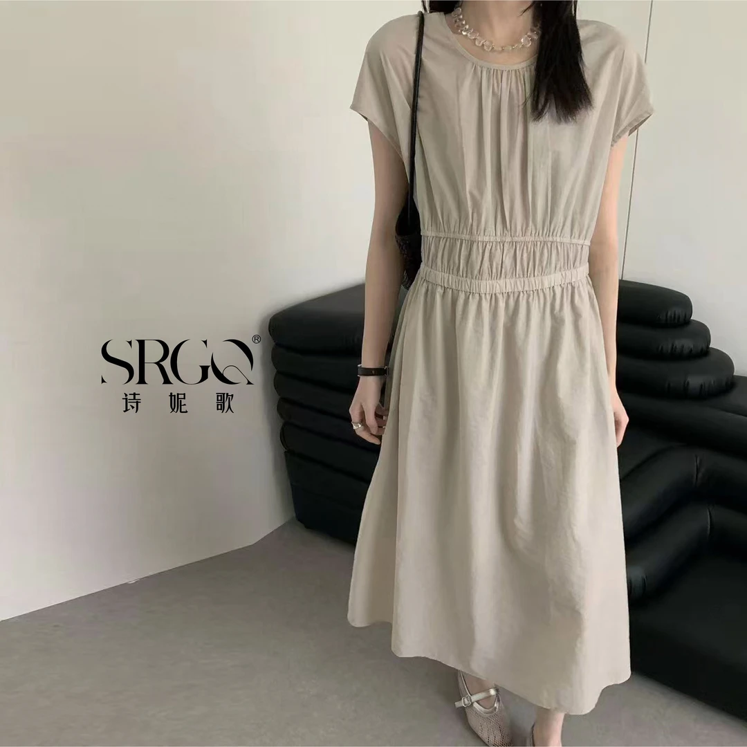 诗妮歌 | 小蛮腰连衣裙 高级高质感收腰遮肉夏薄款