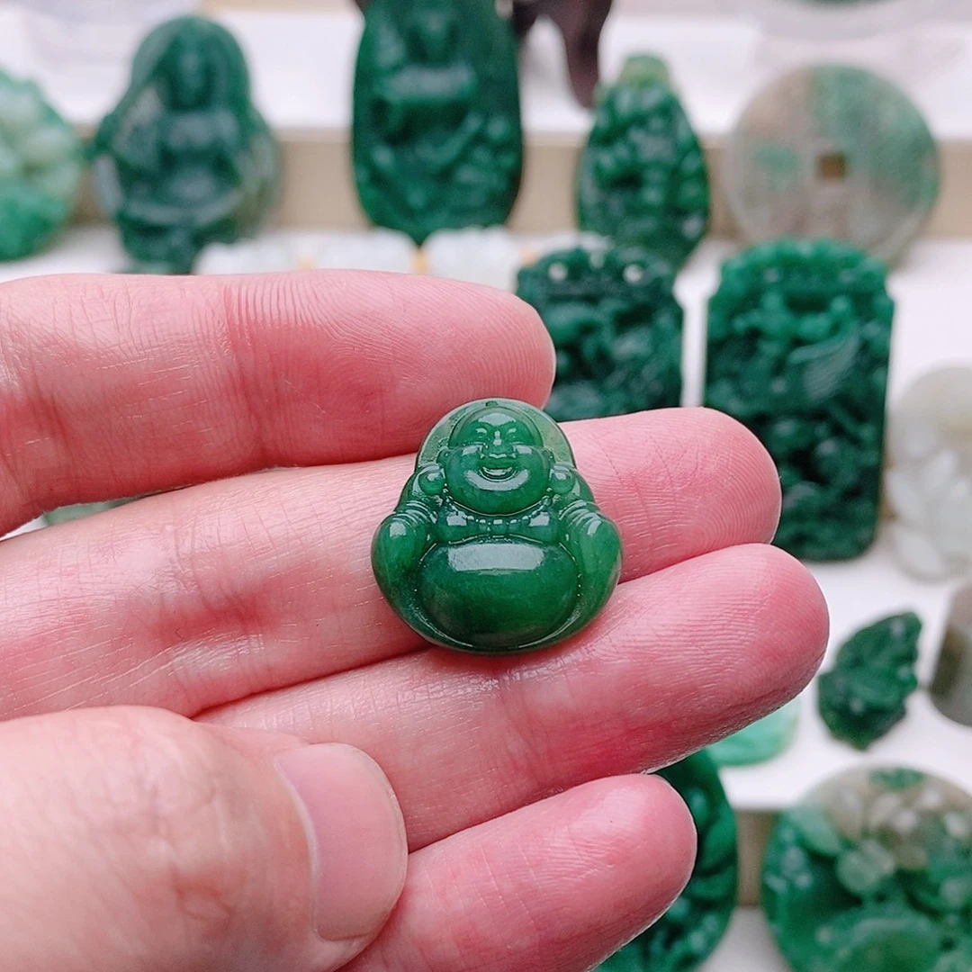 用***3独山玉未镶嵌吊坠