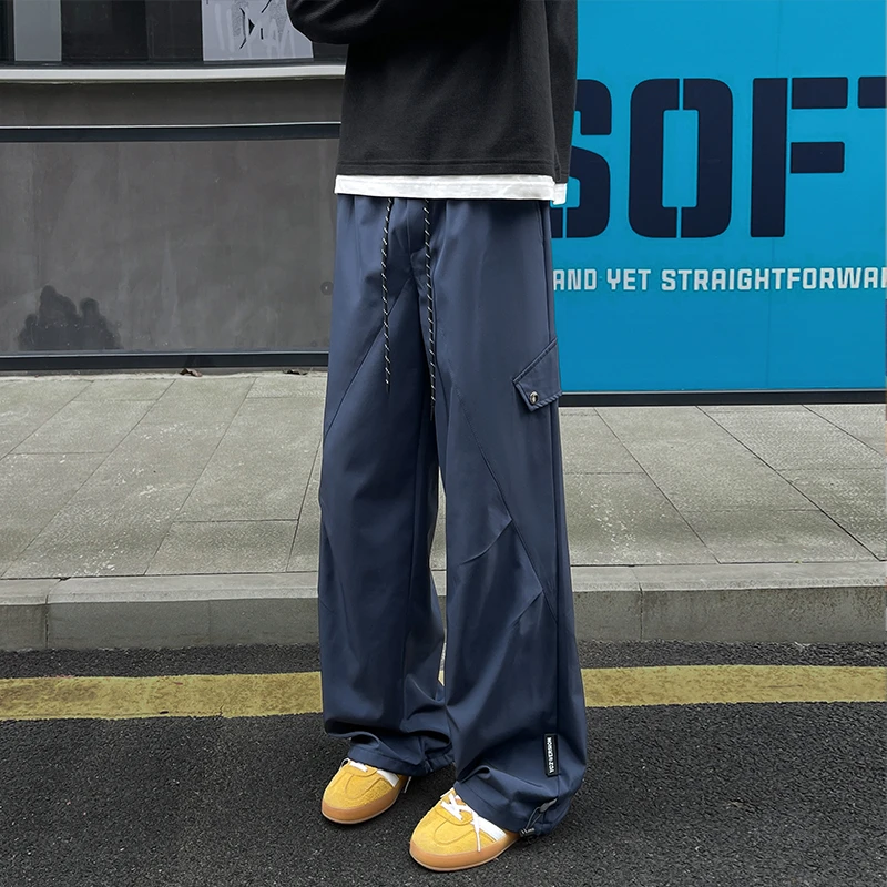 美式工装伞兵裤男春秋防水防风户外休闲裤子男款潮牌青少年登山裤