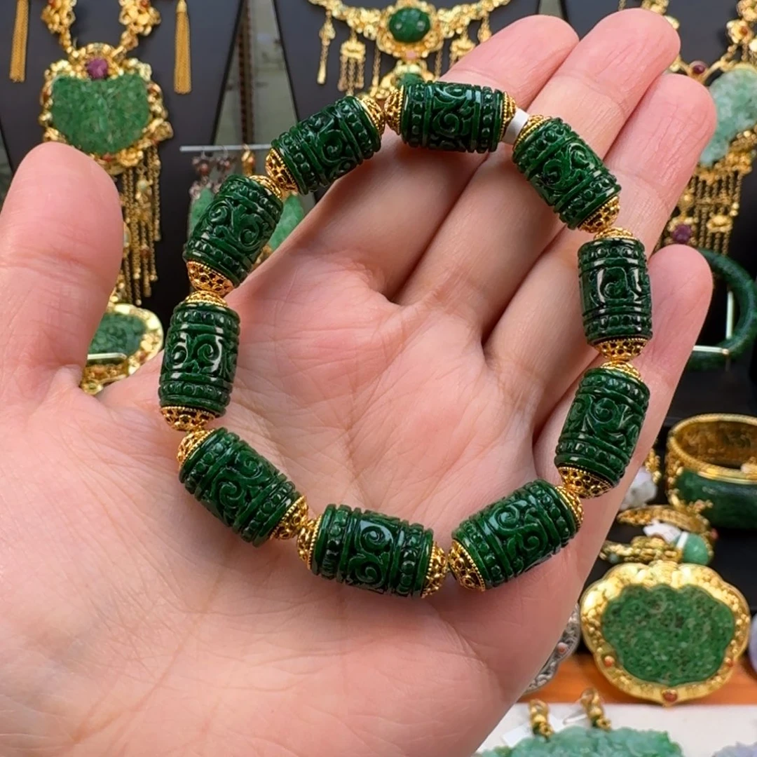 翡翠未镶嵌颈饰手串 炸价